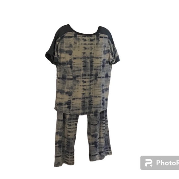 Lucky Brand Pajama Set Lounge Blue Tie Dye Women’s Medium - Picture 4 of 9
